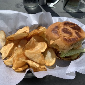 Dockside Restaurant & Bar - Shrimp burger - Seafood Near Me - Wilmington, North Carolina