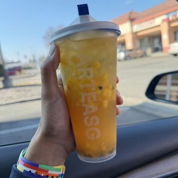 Arteasg - Passion fruit tea 50% sweetness - Bubble Tea Near Me - Stockton, California