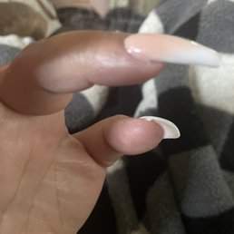 Look closely and you will see the glue. Look closely and you will see the glue.