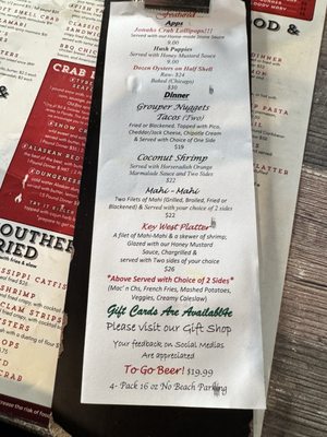 Menu photo 5 Crabby Bill's St. Pete Beach, FL Menu photo 5 Crabby Bill's St. Pete Beach, FL