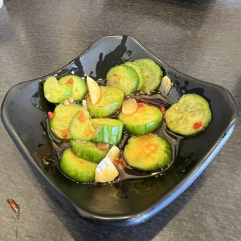 A & J Restaurant - Cucumber Salad in Hot Garlic Sauce - Taiwanese Near Me - Irvine, California