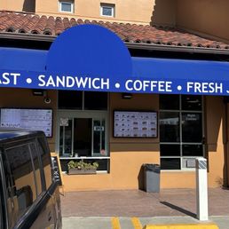 Front of business . Place take orders