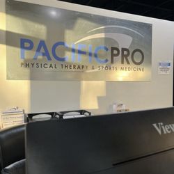Pacificpro Physical Therapy & Sports Medicine - Front desk sign