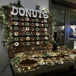 Wedding donut wall. Wedding donut wall.