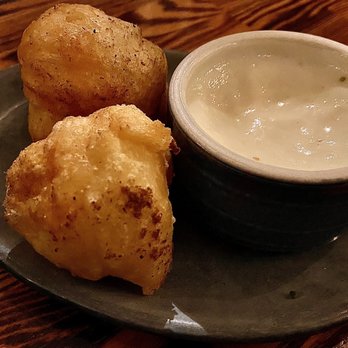 Rich Table - Dried Porcini Doughnuts with Raclette (3 doughnuts already eaten/not pictured :)) - New American Near Me - San Francisco, California