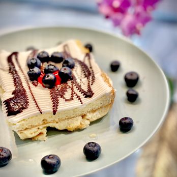 Manoly's Bakery - Tres Leches (with added blueberries) - Juice Bars & Smoothies Near Me - Los Angeles, California Manoly's Bakery - Tres Leches (with added blueberries) - Juice Bars & Smoothies Near Me - Los Angeles, California