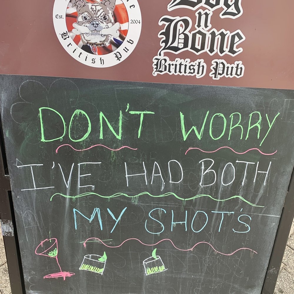 Dog n Bone British Pub - Witty signage - Pubs Near Me - Cocoa, Florida