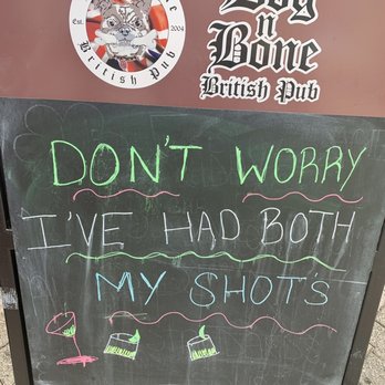 Dog n Bone British Pub - Witty signage - Pubs Near Me - Cocoa, Florida