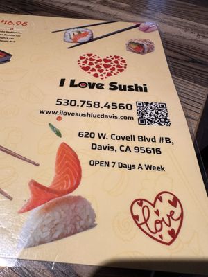 Menu photo 3 I Love Sushi Davis, CA Menu photo 3 I Love Sushi Davis, CA