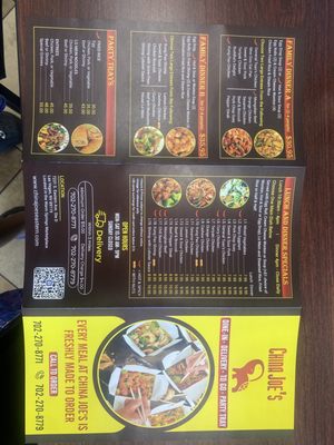 Menu photo 1 China Joe's Las Vegas, NV