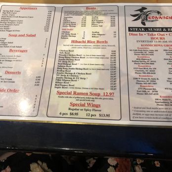 Konnichiwa Charleston  - Menu - Japanese Near Me - Charleston, South Carolina