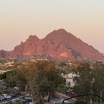 Geordie's at Wrigley Mansion - Views of camelback from the front and the city from inside the dinning room - New American Near Me - Phoenix, Arizona Geordie's at Wrigley Mansion - Views of camelback from the front and the city from inside the dinning room - New American Near Me - Phoenix, Arizona