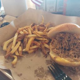My wife's pulled pork & fries My wife's pulled pork & fries