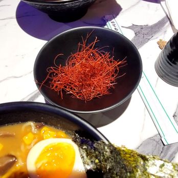 Kyoto Ramen - Asked for Chilli pepper, I got this . Not sure if it was Chilli. But not spicy at all. - Ramen Near Me - Gurnee, Illinois