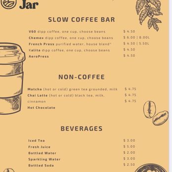 The Bean Jar - Menu - Cafes Near Me - Miramar, Florida The Bean Jar - Menu - Cafes Near Me - Miramar, Florida