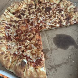 Little Caesars - Supposed to be a stuffed crust cheese with light sauce. Definitely not light sauce