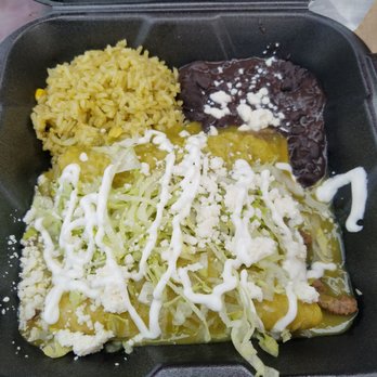 Spanglish Kitchen - Enchiladas (steak, mild) I must say it was pretty damn good - Mexican Near Me - Alhambra, California Spanglish Kitchen - Enchiladas (steak, mild) I must say it was pretty damn good - Mexican Near Me - Alhambra, California