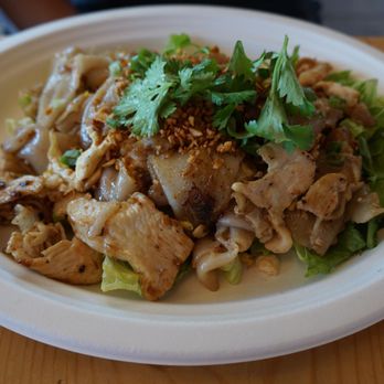 Pink Bee - Chicken satay with wide noodles - Sandwiches Near Me - Seattle, Washington Pink Bee - Chicken satay with wide noodles - Sandwiches Near Me - Seattle, Washington