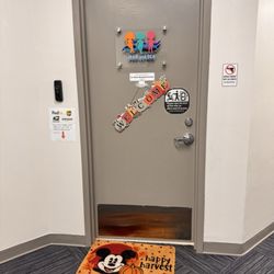 Mar and Sea Pediatric - Entrance to office, decorated for halloween