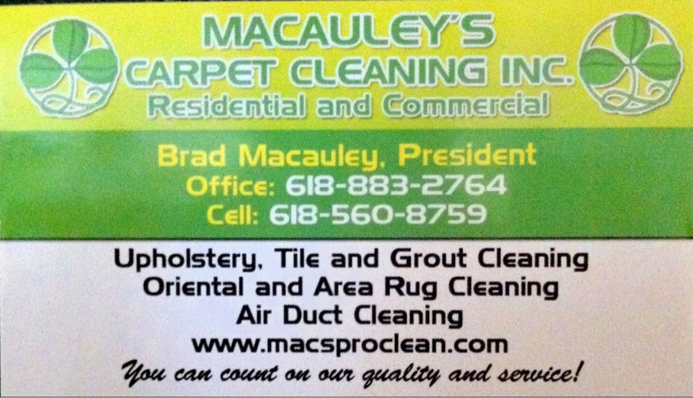 MACAULEY’S CARPET CLEANING INC Updated September 2024 Godfrey