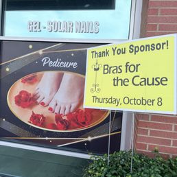 Exterior outside entrance of LaVie Nails - We're proudly to support "Bras for the Cause" - Greenville, Texas Exterior outside entrance of LaVie Nails - We're proudly to support "Bras for the Cause" - Greenville, Texas