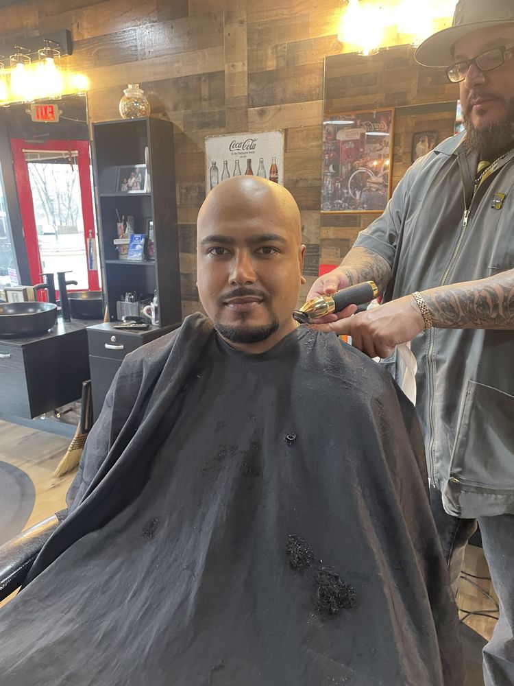 Blue Sky Barbershop Logo