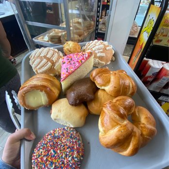 Panaderia Celaya - a tray of doughnuts and pastries - Bakeries Near Me - Grand Prairie, Texas Panaderia Celaya - a tray of doughnuts and pastries - Bakeries Near Me - Grand Prairie, Texas