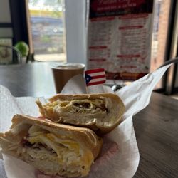 Fiesta Cafe - Bacon, egg & cheese sandwich was so good! The bread was light and airy.