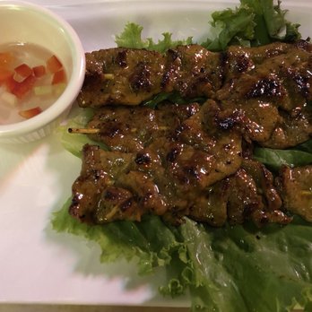 Sukhothai - Beef satay skewers - Thai Near Me - Toronto, Ontario
