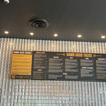 Torchy's Tacos - Menu on wall - Tex-Mex Near Me - Mansfield, Texas Torchy's Tacos - Menu on wall - Tex-Mex Near Me - Mansfield, Texas