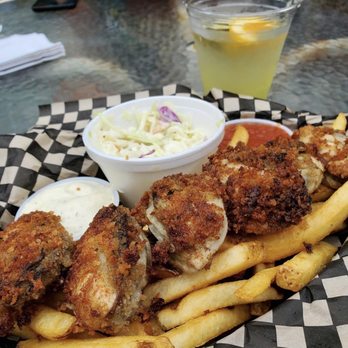 Conway's Pub & Eatery - Pam fried oysters with fries and Cole slaw. - Pubs Near Me - Conway, Washington