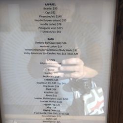 The Glass House Gallery - Price list