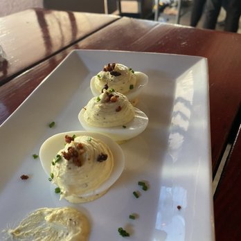 Salty Sow - truffle deviled eggs - American Near Me - Austin, Texas Salty Sow - truffle deviled eggs - American Near Me - Austin, Texas