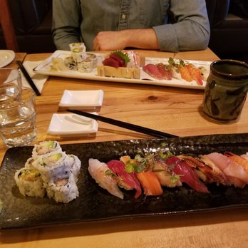 Saku Sushi - Combo A for one with 10 pieces of sushi and chef's maki. Combo C for one with 6 sashimi, 6 sushi and chef's maki. - Sushi Bars Near Me - Toronto, Ontario Saku Sushi - Combo A for one with 10 pieces of sushi and chef's maki. Combo C for one with 6 sashimi, 6 sushi and chef's maki. - Sushi Bars Near Me - Toronto, Ontario