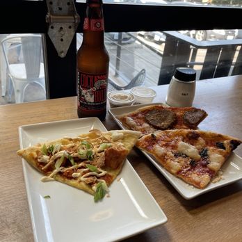 Virtuous Pie - Stranger Things (left), Pepperoni (top right), Margherita (bottom right) - Pizza Near Me - Portland, Oregon Virtuous Pie - Stranger Things (left), Pepperoni (top right), Margherita (bottom right) - Pizza Near Me - Portland, Oregon