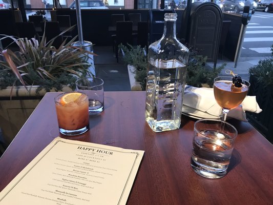 Photo of Emporio Rulli Union Square - San Francisco, CA, US. Mocktail (Left) and Manhattan (Right)