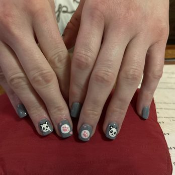 Flower Nails & Spa - Panda  and his paw  print - Nail Salons Near Me - Morrisville, Pennsylvania