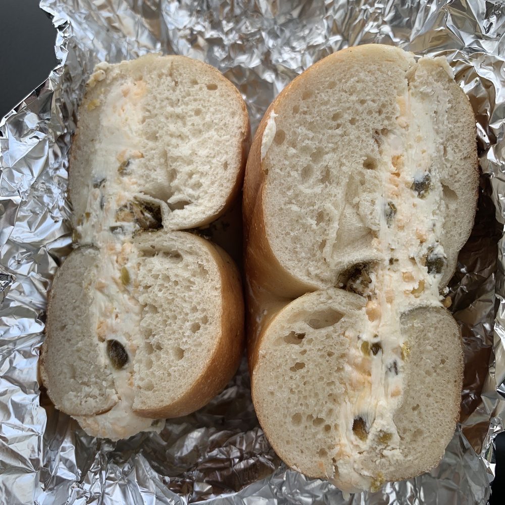 Cheryl's Bagels - Zaatar bagel with jalapeño cheddar cream cheese - Bagels Near Me - Bountiful, Utah Cheryl's Bagels - Zaatar bagel with jalapeño cheddar cream cheese - Bagels Near Me - Bountiful, Utah