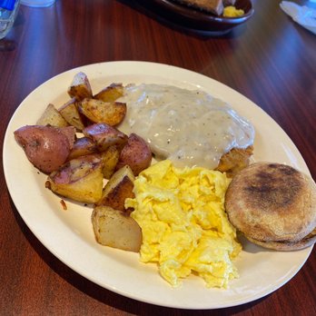 The Crowned Egg - Chicken fried steak! - Breakfast & Brunch Near Me - Chandler, Arizona