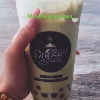 One2Go Thai Kitchen - Matcha green tea with boba - Thai Near Me - Encinitas, California One2Go Thai Kitchen - Matcha green tea with boba - Thai Near Me - Encinitas, California