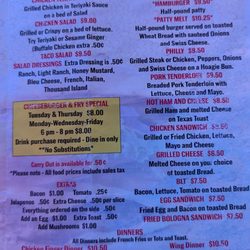 Dugout - Food menu 2nd page