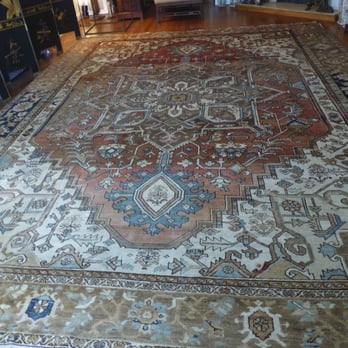 Palayan's Oriental Rugs - My gorgeous living room oriental rug after it was cleaned.  And it smells fresh, too! - Rugs Near Me