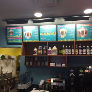 Biggby Coffee - menus on the wall - Coffee & Tea Near Me - Flushing, Michigan