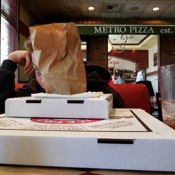 Metro Pizza - Stuffed.  Time to go home and munch on leftovers. - Pizza Near Me - Henderson, Nevada