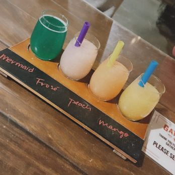 Gather GVL - Mix & Match Flight from The Juice Box Wine Bar (Mimosa/Slushies) - Food Court Near Me - Greenville, South Carolina Gather GVL - Mix & Match Flight from The Juice Box Wine Bar (Mimosa/Slushies) - Food Court Near Me - Greenville, South Carolina