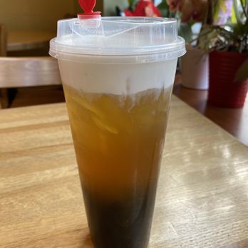 Koko Bakery - Jasmine Green Tea w/cheese foam - Bakeries Near Me - Cleveland, Ohio