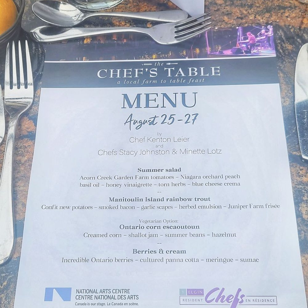 1 Elgin - Chef's Table menu - Canadian (New) Near Me - Ottawa, Ontario