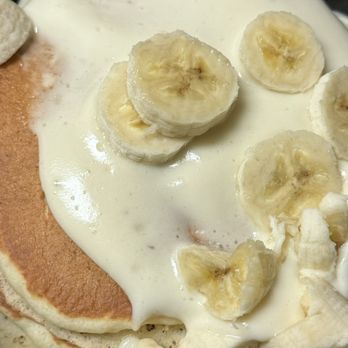 Denny's - Stack of Salted Caramel Banana Pancakes - American Near Me - Santa Rosa, California Denny's - Stack of Salted Caramel Banana Pancakes - American Near Me - Santa Rosa, California