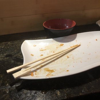 Zen Sushi & Grill - All that remains after the most excellent feast! - Sushi Bars Near Me - McKinney, Texas