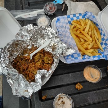 Sofia's Greek Bistro - Crumbly, less than tasty falafel. Fries were okay. - Greek Near Me - Garden City, Idaho Sofia's Greek Bistro - Crumbly, less than tasty falafel. Fries were okay. - Greek Near Me - Garden City, Idaho